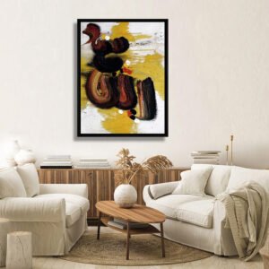 Alif – Hand-Painted Arabic Calligraphy Canvas 20x30 inches